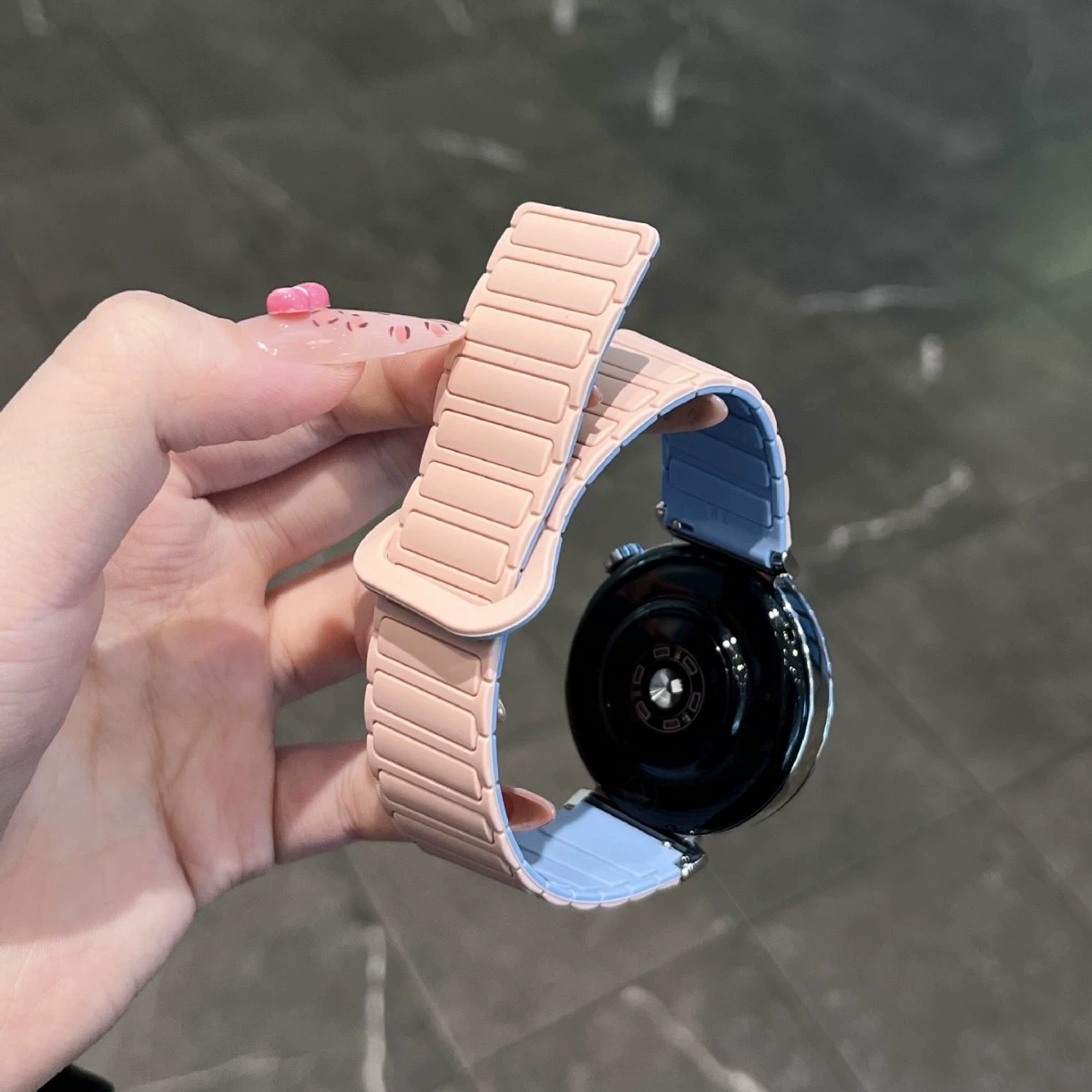 [婧仪同款适用华为gt5表带磁吸硅胶GT4GT6watch34pro华为fit3表带]