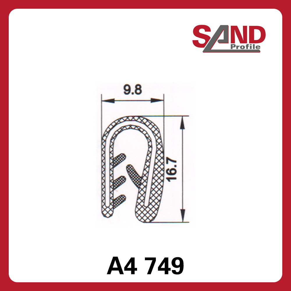 申波菲勒SAND密封条棱边保护条护边条橡胶条A4749