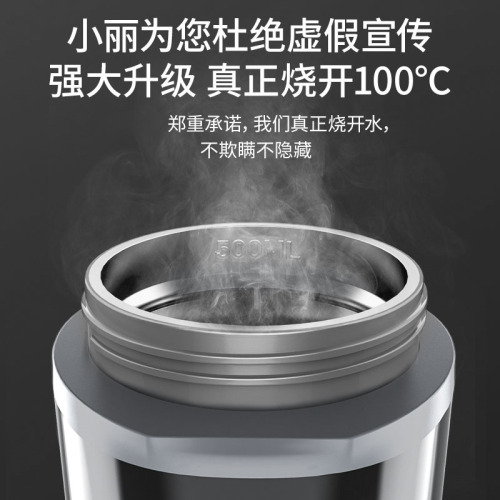 Smart car kettle electric hot water cup 12v24v large truck universal artifact car home dual-use insulated heating cup