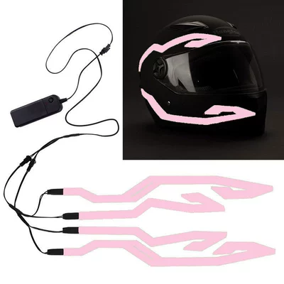 Cold light sheet: Light Film LED Helmet Light-emitting Strip - one-to-four-helmet-strips-foundation-white-light