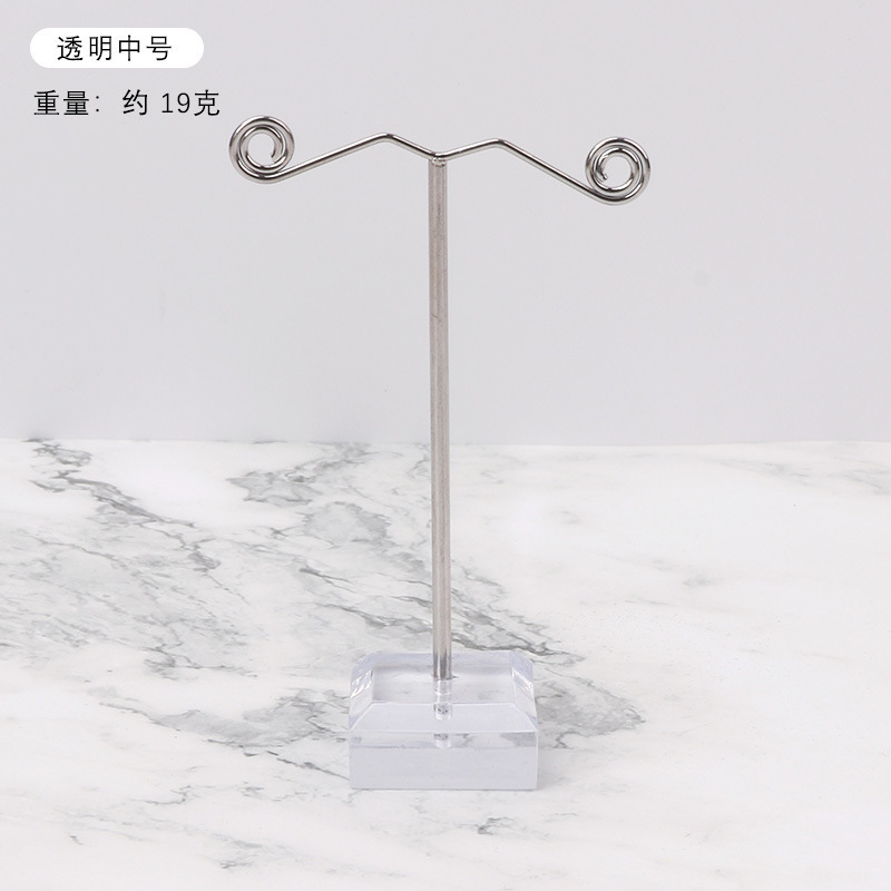 TONVIC メタルイヤリングスタンドアクリル 3 ピースイヤリングイヤリングディスプレイスタンドジュエリースタンドネックレススタンド卸売|undefined