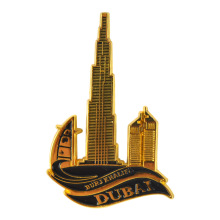 金属磁吸冰箱贴定制电镀特色景点哈利法塔旅游纪念礼品可印LOGO