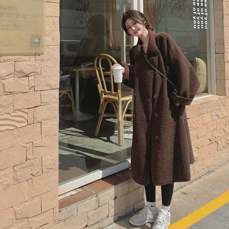 2024 осень-зима корейская версия кашемирового кокона пальто пальто пальто из натуральной шерсти