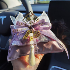 Creative double-layer bamboo charcoal bag for new car odor removal, car-specific deodorizing and fragrance bag