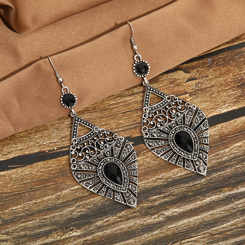 Earrings Classification Fashion New Water Drop Hollow Metal Alloy Earrings
