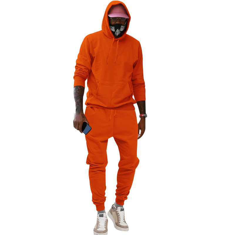 2023 Kapuzen-Plüsch-Hoodie Sport- und Freizeit-Sportbekleidung Zweiteiliges Set für Herren-Sets_voghion.com