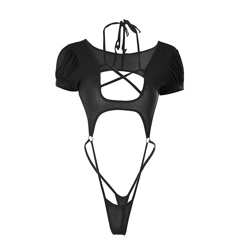 Lencería sexy mujer puro deseo de abrir una pieza conejita niña pura uniforme lindo agua muerta pasión tentación Generación de cabello