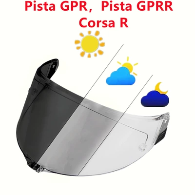 High-Definition Explosion-Proof | Dəbilqə (Kaska) aksesuarları - pista-transparent-turns-dark-black
