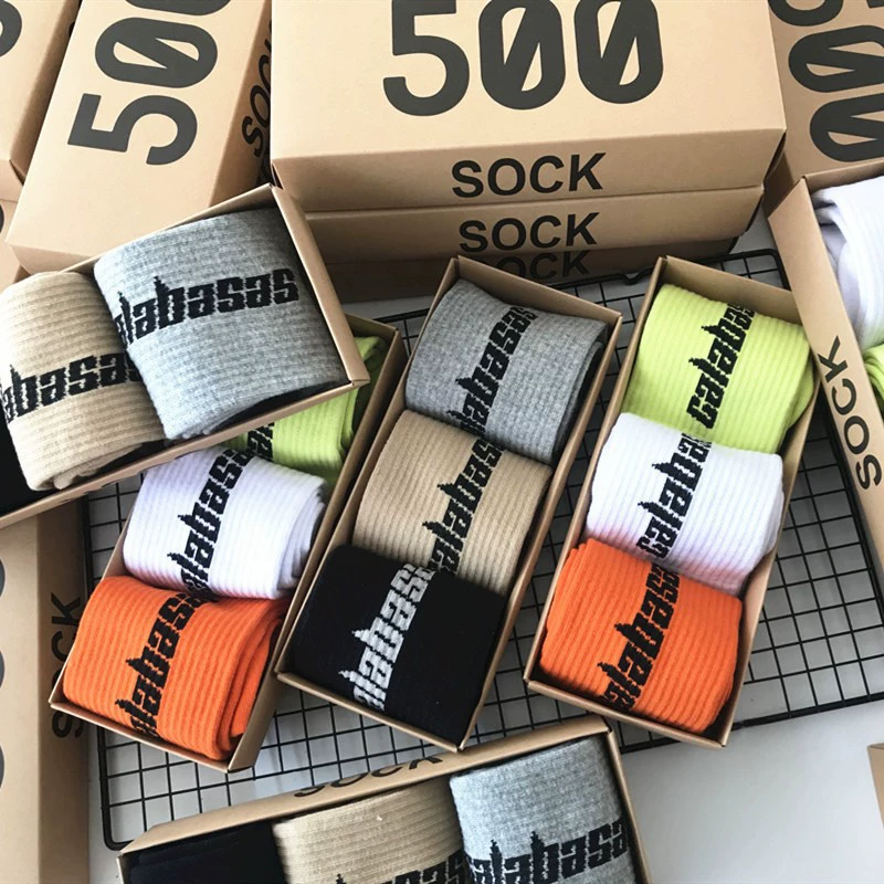 Подарочная коробка спортивной носки Kanye 500 Tide 700 Tide 700 Lafayette, средние хлопковые носки