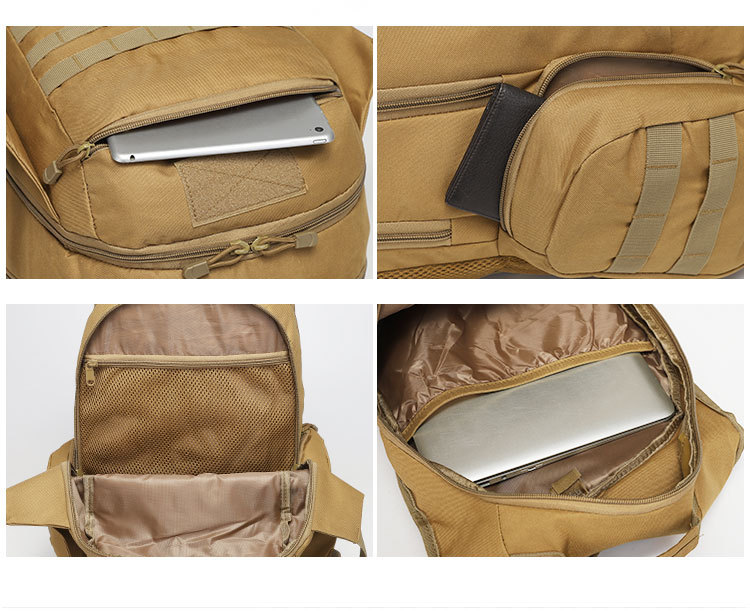 Outdoor Backpack Men's School Travel Large Capacity Business Trip Luggage Anti-Scratch Wear-Resistant Mountaineering Bag_desvips.com
