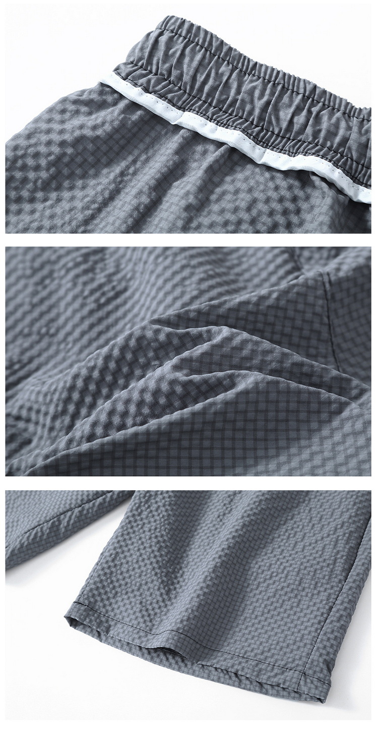 Men's Quick-dry Running Shorts With Pockets And Drawstring Waist_voghion.com
