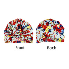 蝸牛編花頭巾彈力印度帽護髮帽子歐美流行跨境頭巾