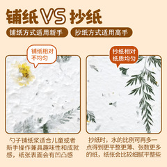 Ancient Craft Papermaking Technique Papermaking Frame Pulp Children's Handicraft DIY Kit Flower and Grass Papermaking Frame Kindergarten Toy