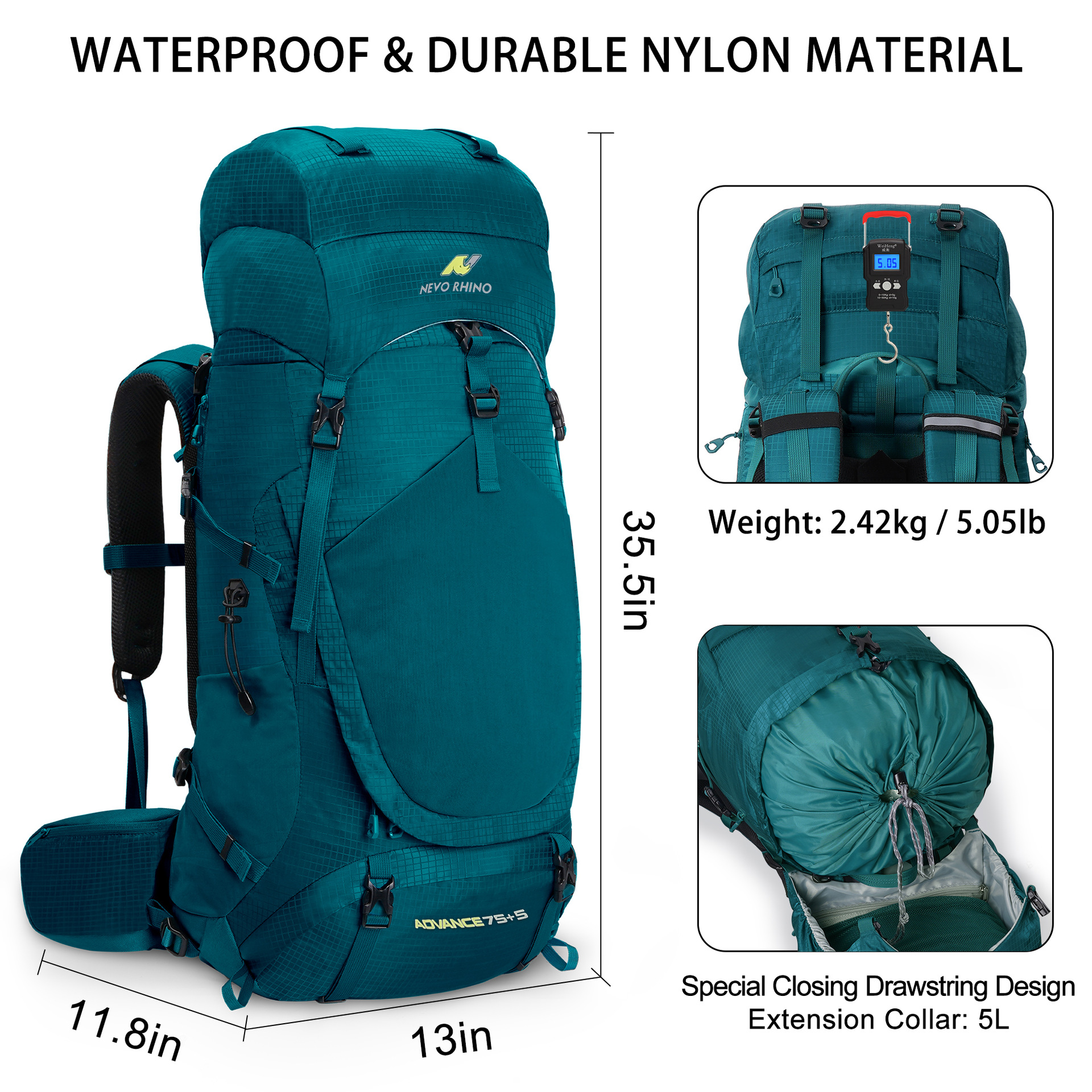 ActiveGo Cross-border New 80L Large Capacity Waterproof Hiking For Men And Women, Double Shoulder Casual Sports Trekking Outdoor_voghion.com
