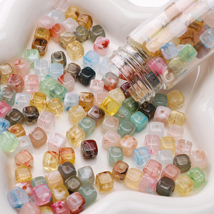 6x6mm����������͸���pɫ���K���ִ���ɢ����diy����Ʒ���