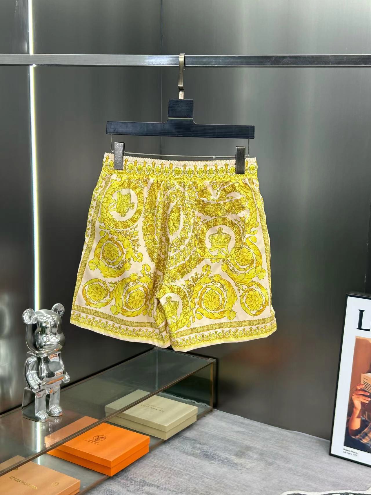 Heren zwemshort sneldrogend met medusa print voor op het strand_voghion.com