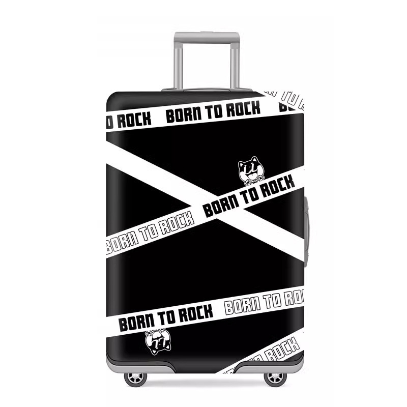 cubierta de maleta gruesa y resistente al desgaste cubierta de caja elástica caja de tracción cubierta de polvo cubierta de maleta de viaje impresión completa