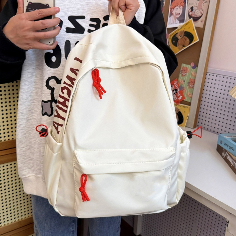 Simple and Fashionable Backpack, Large Capacity, Middle and High School Student School Bag, College Style Short-Distance Travel Backpack for Men and Women