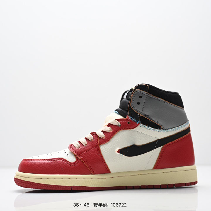 Cross-Border Aj1 Off High-Top Basketball Shoes Black Friday Collaboration Trendy Sports Shoes Non-Slip Wear-Resistant Training Shoes