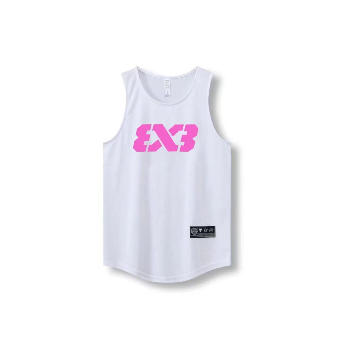 3X3 chaleco de malla de secado rápido ropa de entrenamiento transpirable FIBA chaleco deportivo de baloncesto delgado sin mangas fábrica de comercio estadounidense