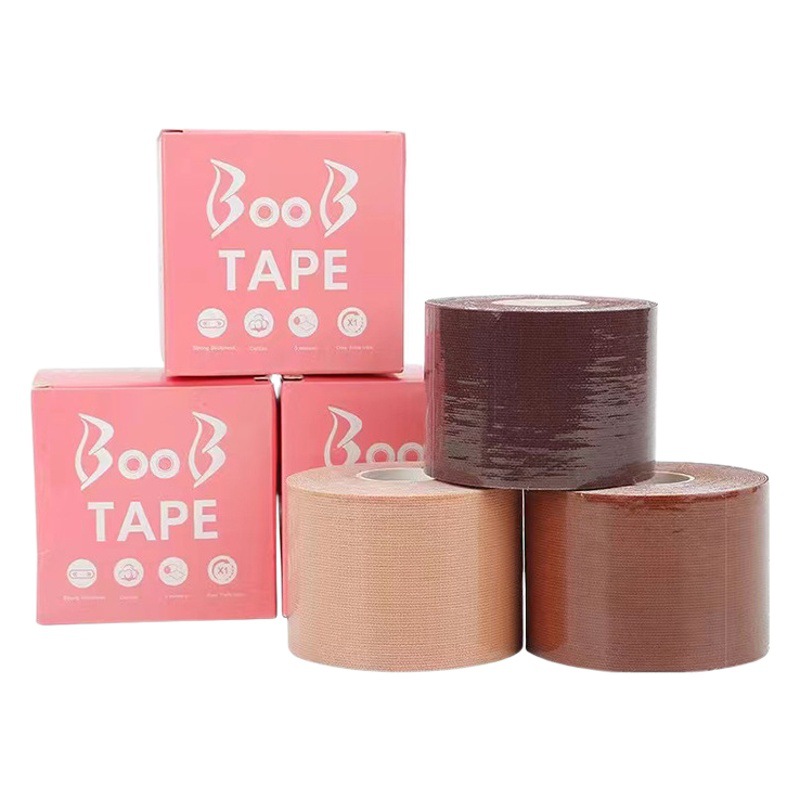 Pegatinas musculares Boob Tape Tape Tape Tape Tape Cinta adhesiva invisible, transpirable, recogido, soporte superior, soporte para el pecho, parche para el pecho, vendaje
