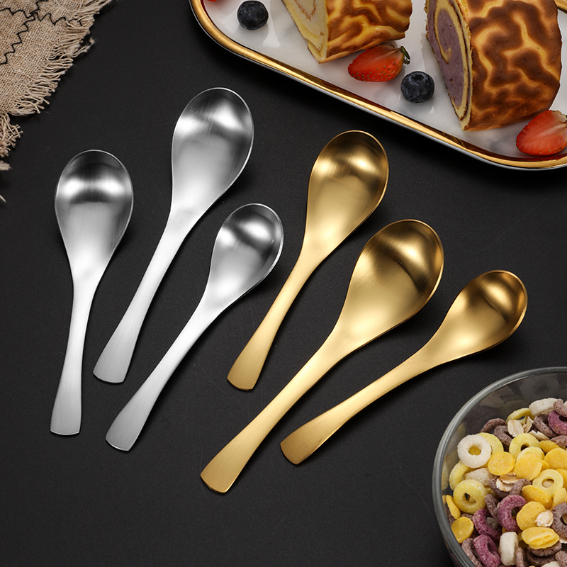 304 cucharas de acero inoxidable palillos cucharas caseras cucharas de comida cucharas de postres cucharas cucharas de hotel cucharas de palacio cucharas