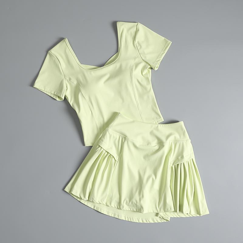 High-Looking Yoga Clothing Suit for Women in Summer, Fashionable Slimming Look Running Quick-Drying Pilates Fitness Sports Clothing