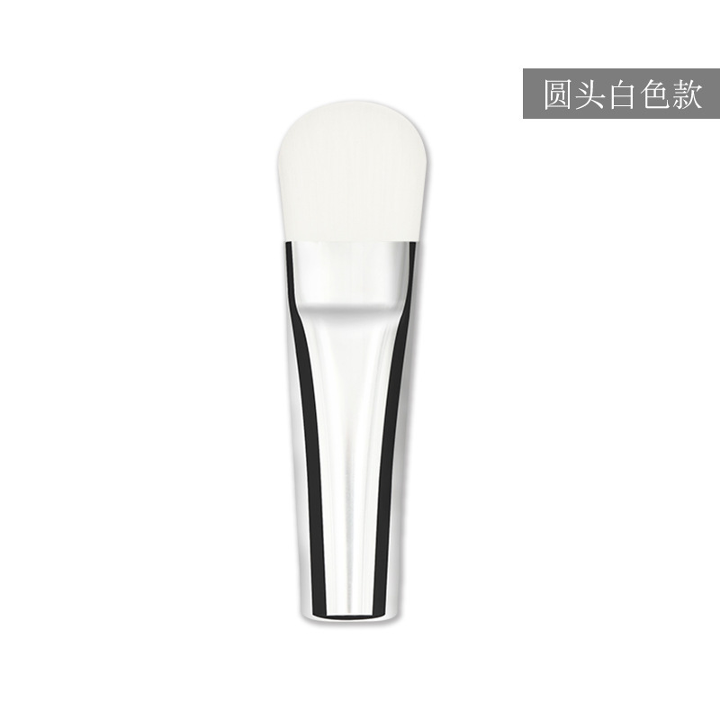 Mini cepillo de máscara de silicona suave cabeza portátil mango corto película de barro aplicador especial único Cepillo de belleza facial
