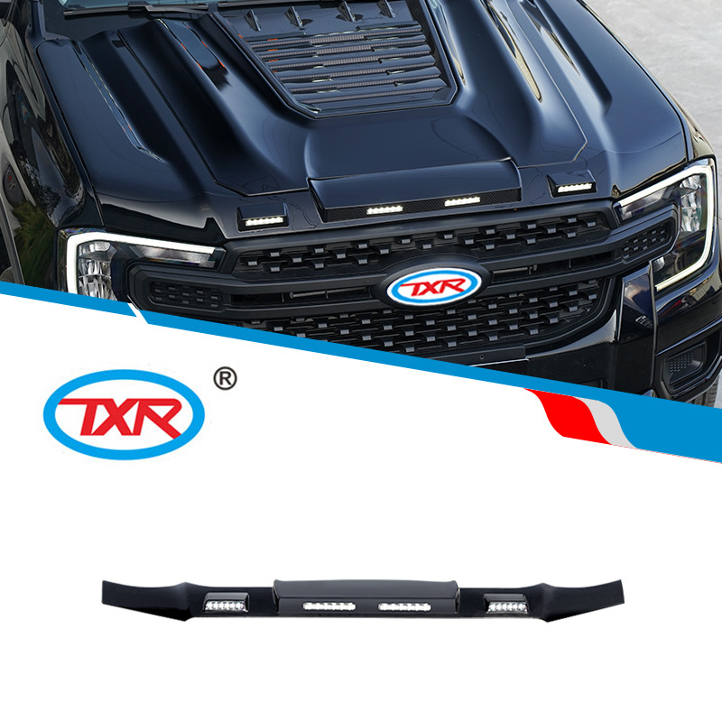 Adecuado para Ford Ranger, bloque de grava, lámpara de streamer modificada, bloque de arenisca, Ford Ranger Bonnet Guard