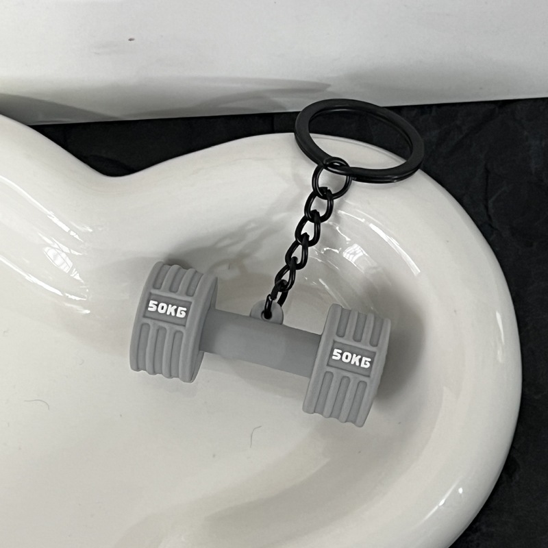 トレンドフィットネスシリーズのキーホルダー部品ミニバーベルのコップのペンダント|undefined