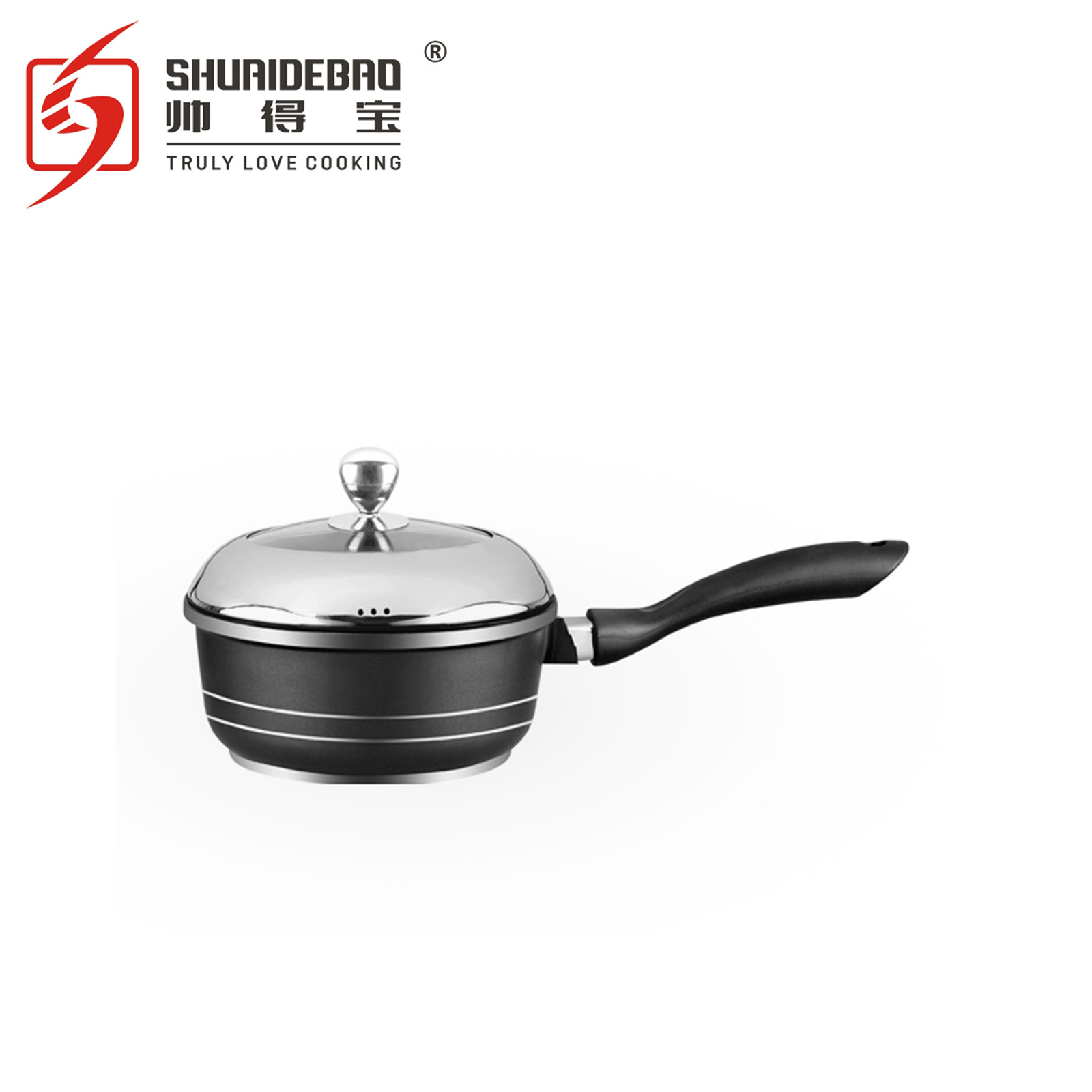 Fábrica de comercio exterior Exportación combinación cubierta de pintura de mármol presión general de aluminio fundido a presión olla de sopa conjunto de 10 piezas