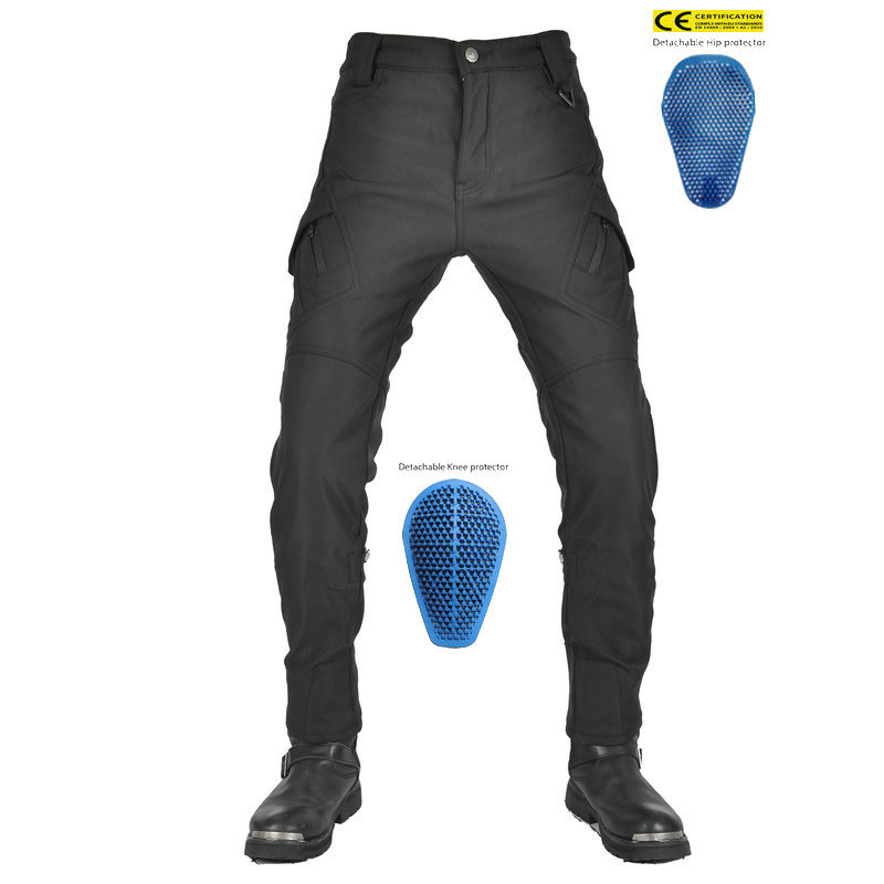 VOLERO motocicleta invierno pantalones de ciclismo resistentes a la caída impermeable de lana forrada gruesa a prueba de viento ejército verde ropa de trabajo pantalones de la motocicleta