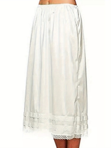 Women's Lace Trim Half Slips Anti Cling Vintage Style