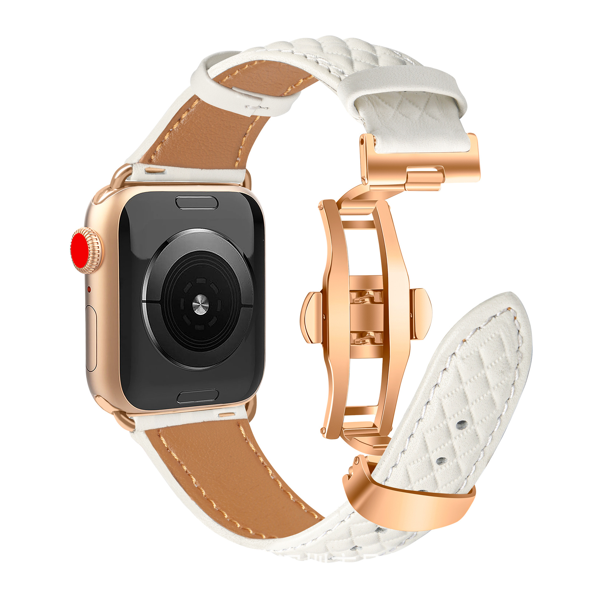 펄 화이트 (로즈 골드 버클)