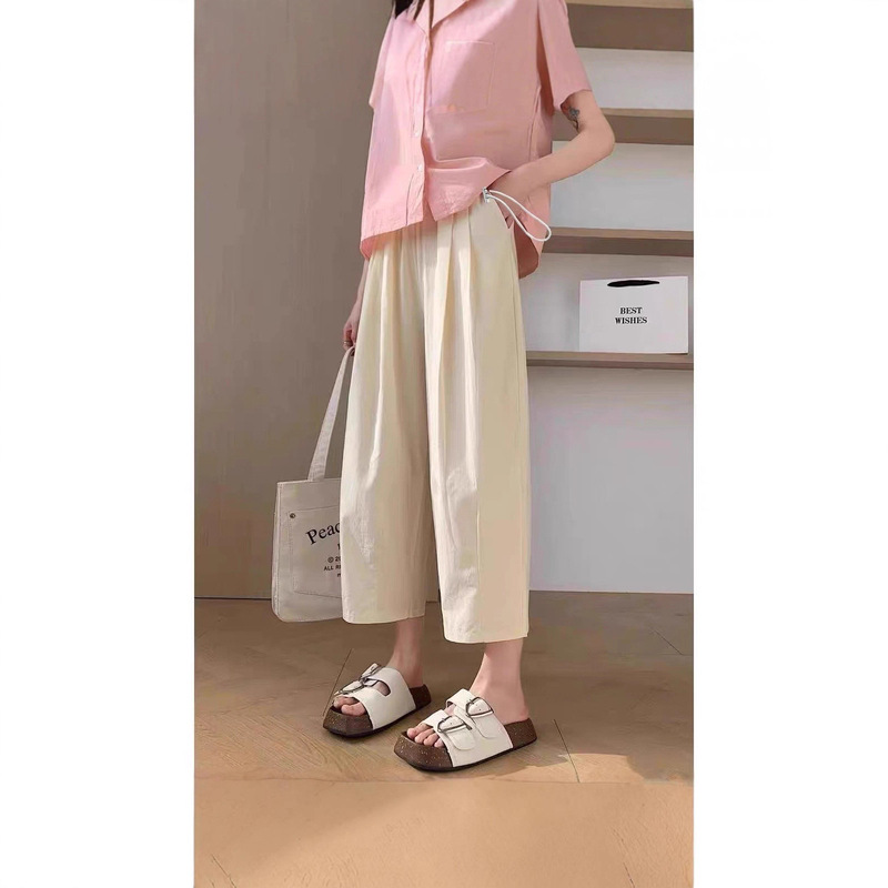 Maternity Pants Washed Cotton Japanese Style Balloon Pants Workwear Style Women's Loose Slimming Cropped Wide-Leg Casual Pants 12136 Maternity Pants Washed Cotton Japanese Style Balloon Pants Workwear Style Women's Loose Slimming Cropped Wide-Leg Casual Pants 12136