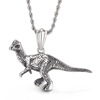 Retro accessory, men's fashionable dinosaur, pendant stainless steel, new collection, European style
