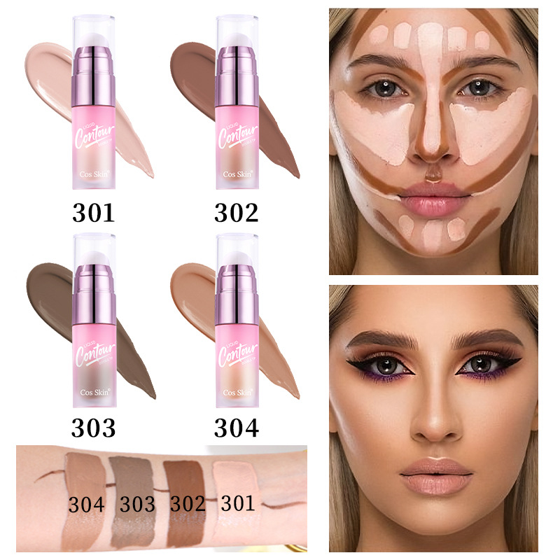 CosSkin Two-head Repair Stick Matte Highlight Silhouette Natural Durable Liquid Two-head Repair Pen