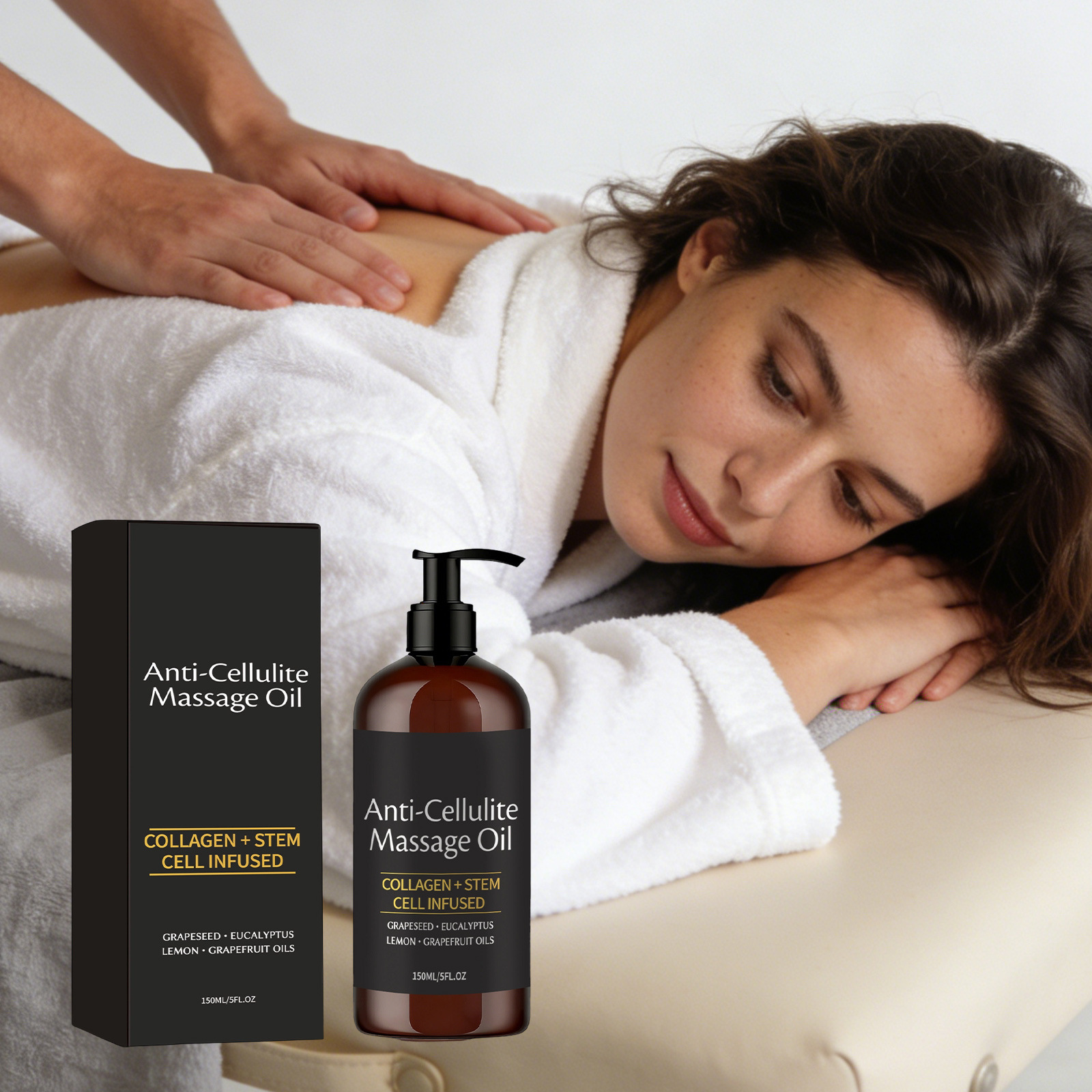 Rejuvenating Massage Oil: Gentle and Moisturizing, Cares for the Body's Skin, Makes It Soft and Shiny, Easy to Apply, Massage Care Essential Oil