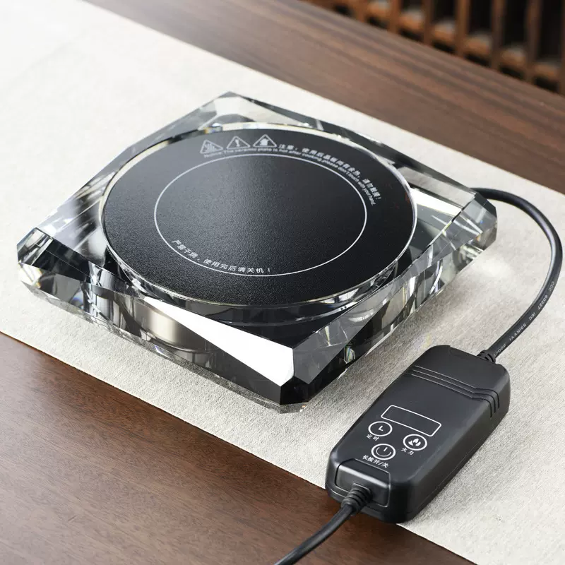 一件代发水晶电陶炉养生煮茶壶烧水壶轻奢家用围炉煮茶泡茶器批发