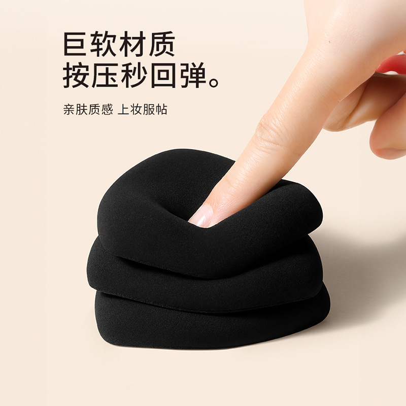 Brocha plana de maquillaje súper suave, tipo esponja, con forma de piña, para polvos, maquillaje en crema, ideal para uso en seco y húmedo, venta al por mayor