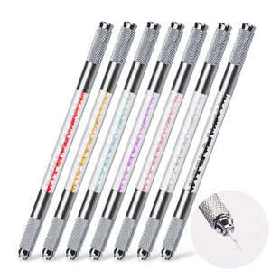 in stock Embroidery Semi-permanent Fog Pen Embroidery Pen Handmade Pen Embroidery Knife Holder Double-headed Multifunctional Crystal Handmade Pen