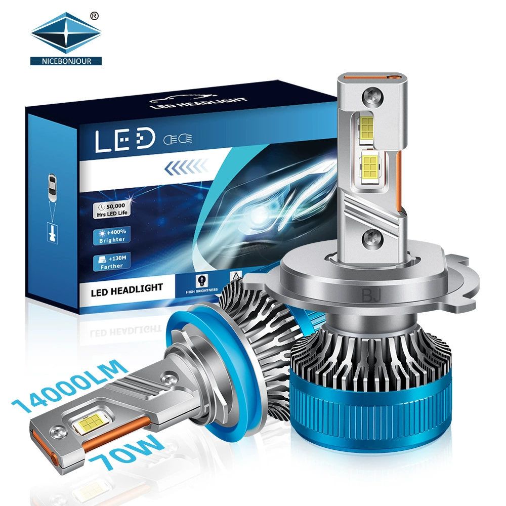 Модифицированные автомобильные фары Cross-border K10 3570 H7, светодиодные фары H11 высокой интенсивности, интегрированные автомобильные LED-фары H4 для ближнего и дальнего света