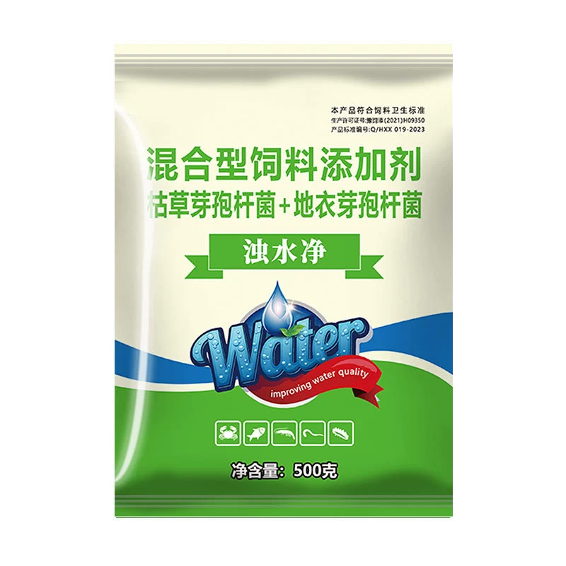 500 г водоочистителя для разбавления непрозрачной воды в рыбоводческих прудах, прудах для креветок и аквариумах, особенно для прудов аквакультурного назначения.