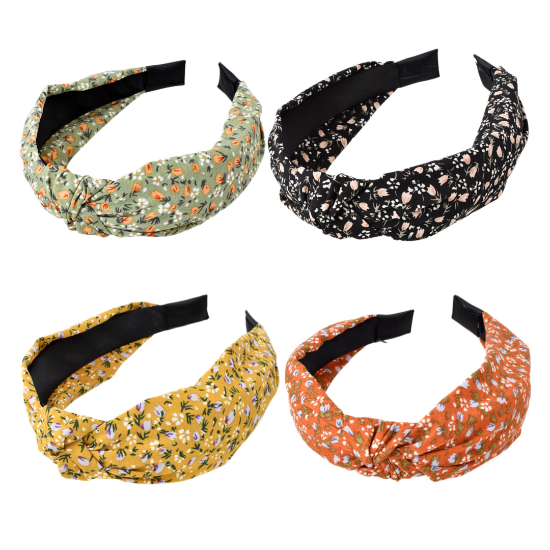 波西米亞頭箍發箍歐美布藝打結寬邊頭箍淑女發窟森系發卡女髮飾女