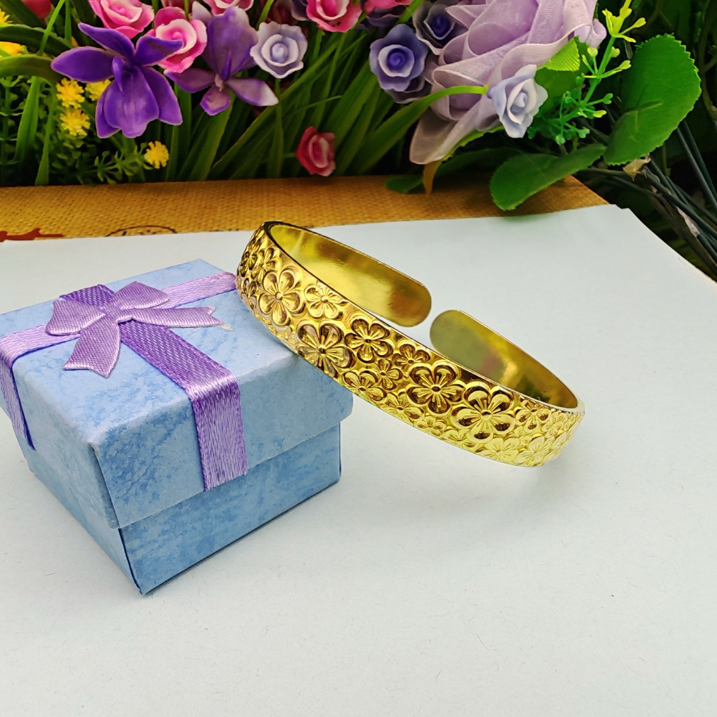 brass ethnic copper bracelet
