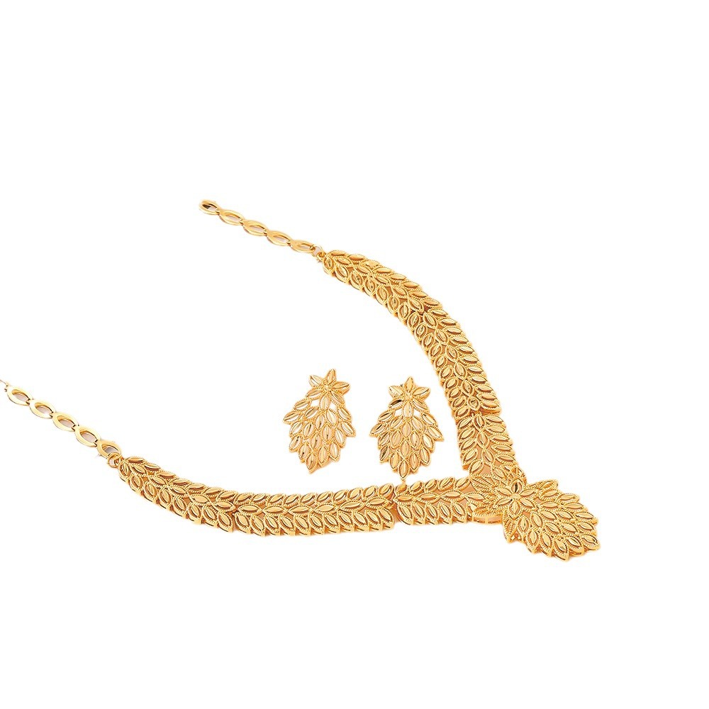 Explosiones de aretes populares del Medio Oriente, collares de joyería de mujer, collares de pendientes de dos piezas, elecciones transfronterizas, joyas exquisitas image 6