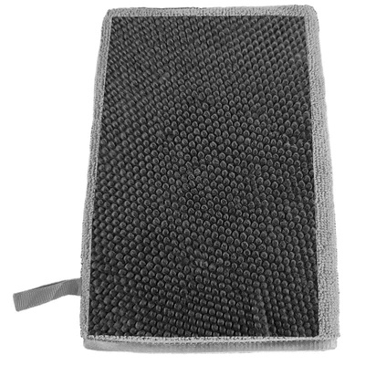 Wash Magic Mud Cloth, Volcanic Mud, Car cleaning tools - polka-dot-mud-gloves-gray