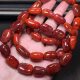 Wholesale South Red natural Liangshan south red agate Sichuan material with beads single ring bracelet ethnic style Wenwan chain