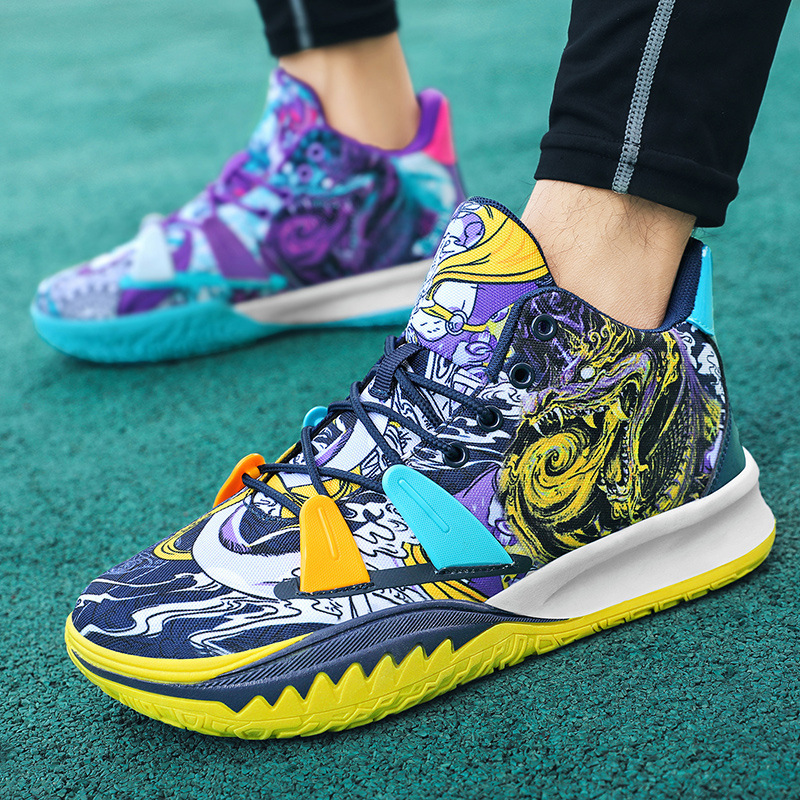 Putian Owen 7 Basketball Shoes Boys' Sports Shoes All-Star Movie Art Mandarin Duck Youth Practical Sneakers