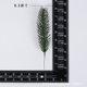 Factory direct simulation pine and cypress simulation Pine Needle 6 inch single Branch Pine Christmas PE Christmas flower leaf accessories pine needle plastic